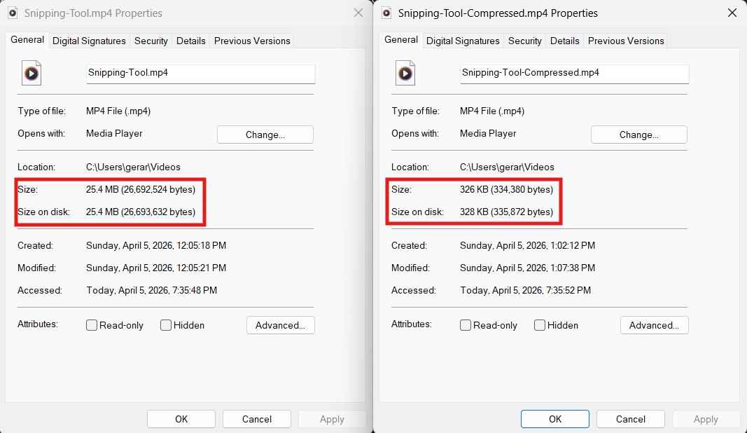 Snipping Tool File Results